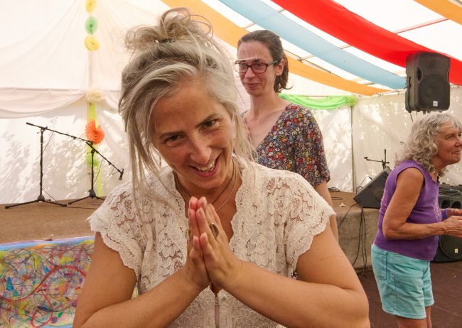 person namaste